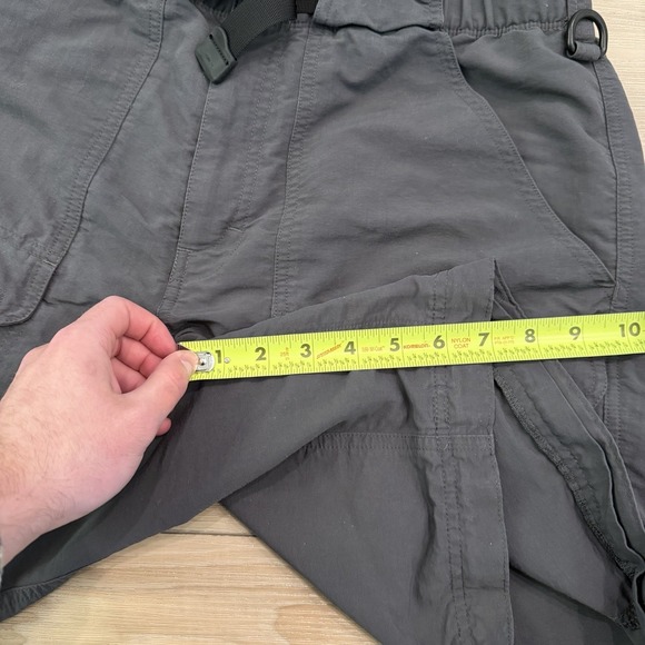 North Face Cargo Shorts Nylon Belted Hiking Outdoor Utility Pockets Mens M Gray - Picture 11 of 12